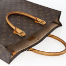 LOUIS VUITTON Monogram Sac Plat Hand Bag M51140 LV Auth gh1375-6