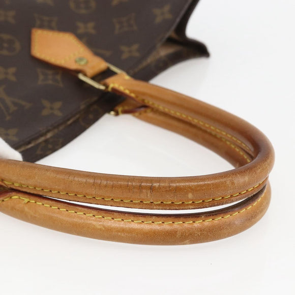 LOUIS VUITTON Monogram Sac Plat Hand Bag M51140 LV Auth gh1375