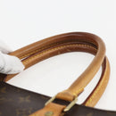 LOUIS VUITTON Monogram Sac Plat Hand Bag M51140 LV Auth gh1375-8