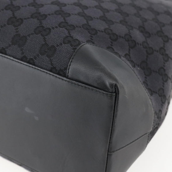GUCCI GG Canvas Hand Bag Black 002 1121 Auth gh1379