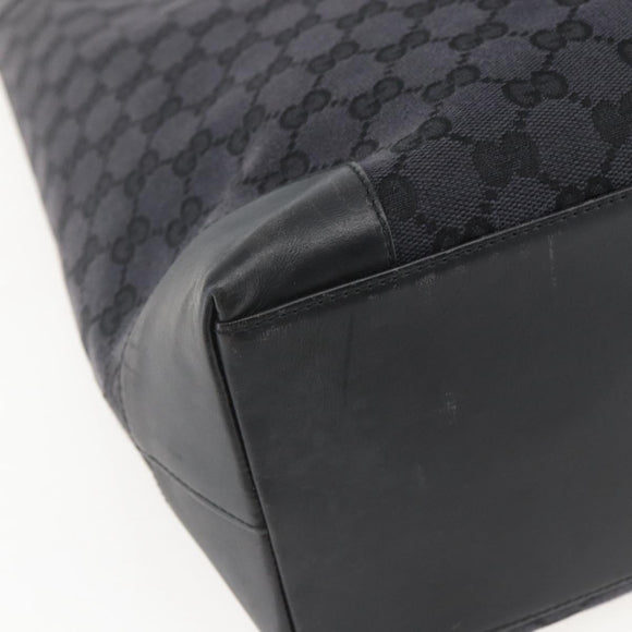 GUCCI GG Canvas Hand Bag Black 002 1121 Auth gh1379