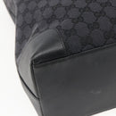 GUCCI GG Canvas Hand Bag Black 002 1121 Auth gh1379-16