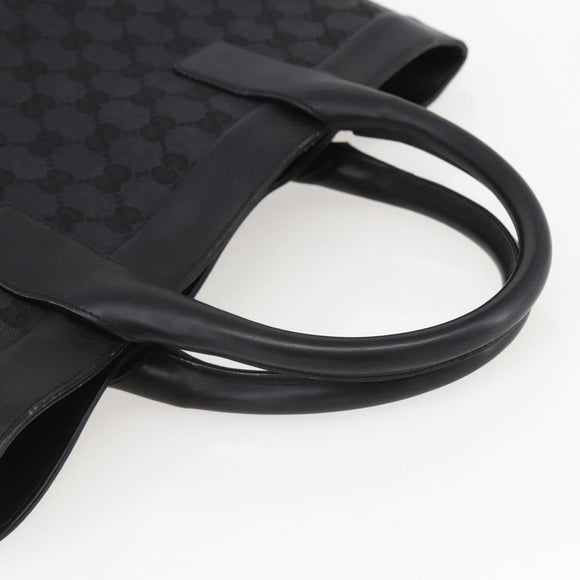 GUCCI GG Canvas Hand Bag Black 002 1121 Auth gh1379