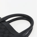 GUCCI GG Canvas Hand Bag Black 002 1121 Auth gh1379-8