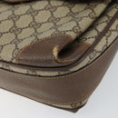 GUCCI GG Supreme Web Sherry Line Shoulder Bag PVC Beige 001 116 0844 Auth gh1384-9