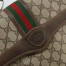 GUCCI GG Supreme Web Sherry Line Shoulder Bag PVC Beige 001 116 0844 Auth gh1384-17