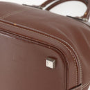 LOUIS VUITTON Suhari Lockit MM Hand Bag Leather Sienne M91876 LV Auth gh1385-8