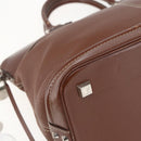 LOUIS VUITTON Suhari Lockit MM Hand Bag Leather Sienne M91876 LV Auth gh1385-15