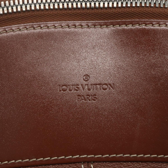 LOUIS VUITTON Suhari Lockit MM Hand Bag Leather Sienne M91876 LV Auth gh1385