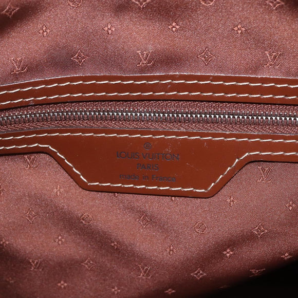 LOUIS VUITTON Suhari Lockit MM Hand Bag Leather Sienne M91876 LV Auth gh1385