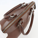 LOUIS VUITTON Suhari Lockit MM Hand Bag Leather Sienne M91876 LV Auth gh1385-6