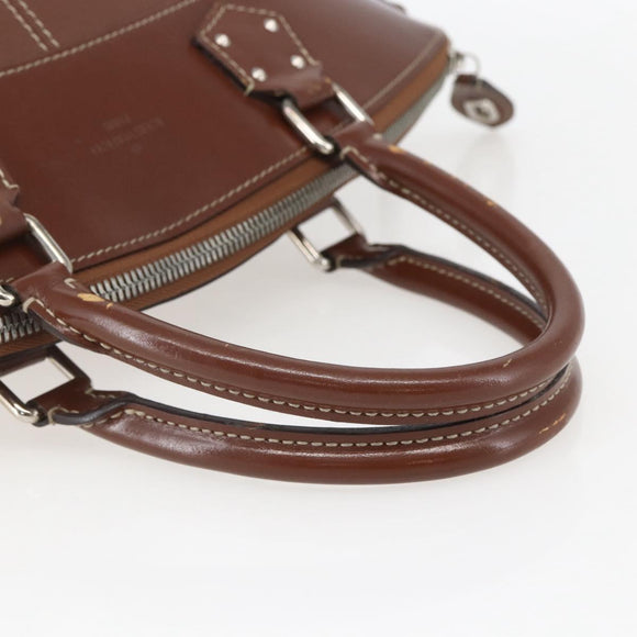 LOUIS VUITTON Suhari Lockit MM Hand Bag Leather Sienne M91876 LV Auth gh1385