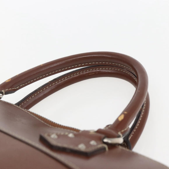 LOUIS VUITTON Suhari Lockit MM Hand Bag Leather Sienne M91876 LV Auth gh1385
