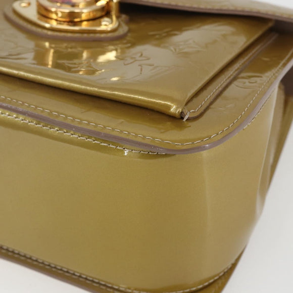 LOUIS VUITTON Monogram Vernis Mirada Bag 2way Beige Poodle M91756 LV Auth gh1388