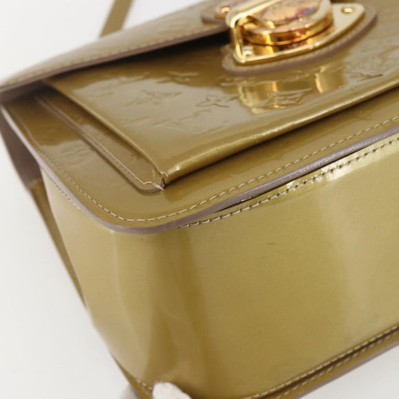 LOUIS VUITTON Monogram Vernis Mirada Bag 2way Beige Poodle M91756 LV Auth gh1388