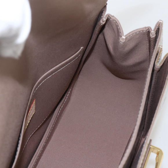 LOUIS VUITTON Monogram Vernis Mirada Bag 2way Beige Poodle M91756 LV Auth gh1388