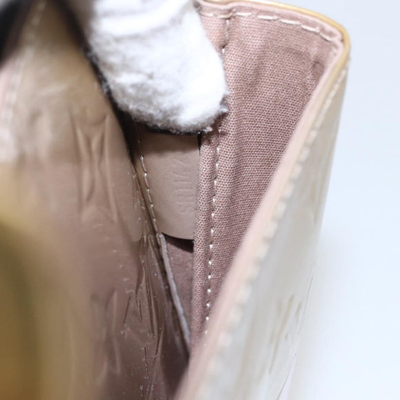 LOUIS VUITTON Monogram Vernis Mirada Bag 2way Beige Poodle M91756 LV Auth gh1388