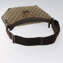 GUCCI GG Canvas Shoulder Bag Beige Silver 181092 Auth gh139-7