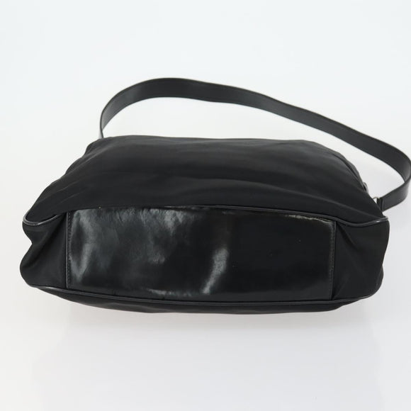 GUCCI Bamboo Hand Bag Nylon 2way Black Silver 001 2404 1577 0 Auth gh1392