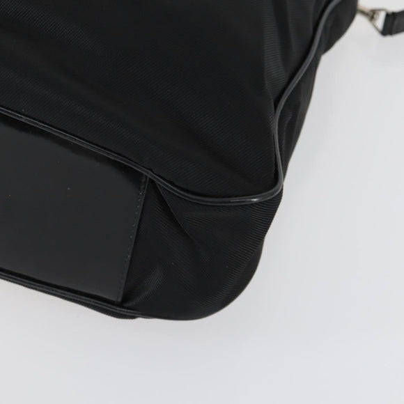 GUCCI Bamboo Hand Bag Nylon 2way Black Silver 001 2404 1577 0 Auth gh1392