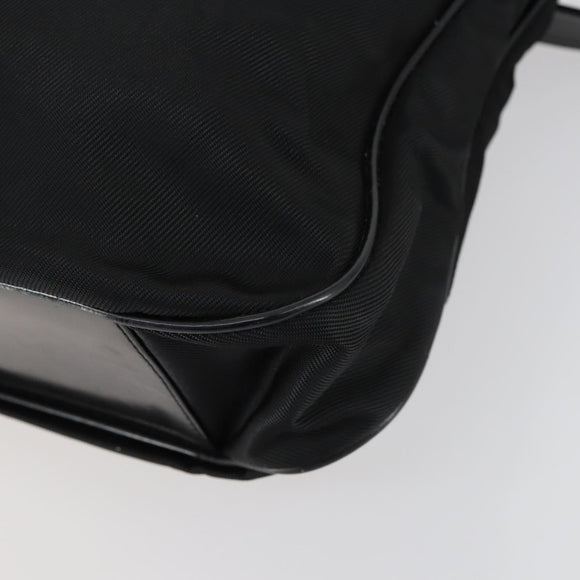 GUCCI Bamboo Hand Bag Nylon 2way Black Silver 001 2404 1577 0 Auth gh1392