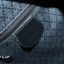 GUCCI Bamboo Hand Bag Nylon 2way Black Silver 001 2404 1577 0 Auth gh1392-17