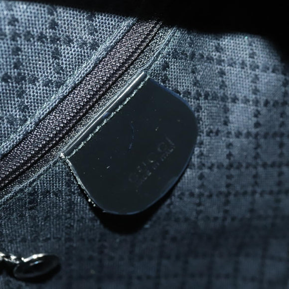 GUCCI Bamboo Hand Bag Nylon 2way Black Silver 001 2404 1577 0 Auth gh1392