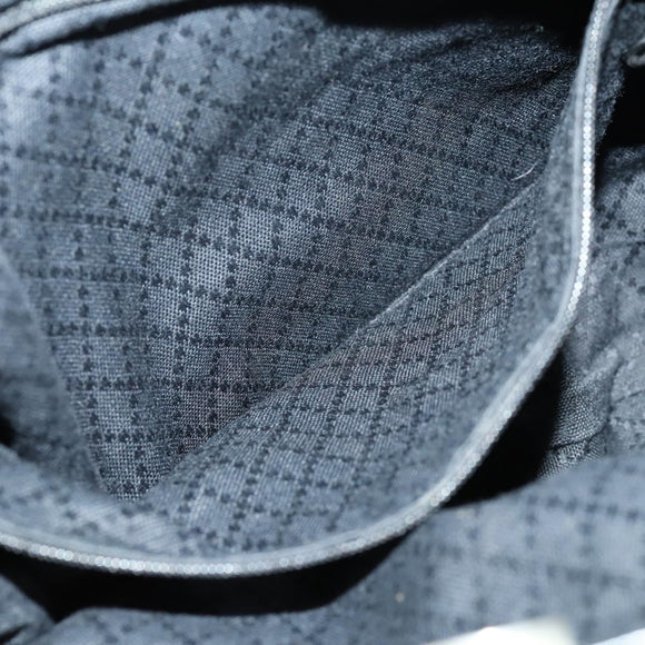 GUCCI Bamboo Hand Bag Nylon 2way Black Silver 001 2404 1577 0 Auth gh1392