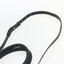 Salvatore Ferragamo Gancini Hand Bag Leather 2way Black Gold Auth gh1393V-10