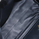 Salvatore Ferragamo Gancini Hand Bag Leather 2way Black Gold Auth gh1393V-19