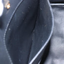 Salvatore Ferragamo Gancini Hand Bag Leather 2way Black Gold Auth gh1393V-22