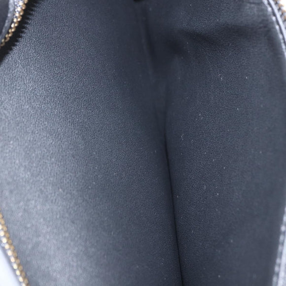 Salvatore Ferragamo Gancini Hand Bag Leather 2way Black Gold Auth gh1393V