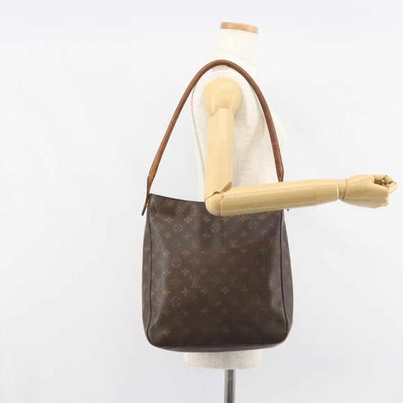LOUIS VUITTON Monogram Looping GM Shoulder Bag M51145 LV Auth gh1396