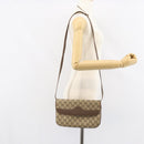 GUCCI GG Supreme Shoulder Bag PVC Beige Gold 004 256 0024 Auth gh1397-25
