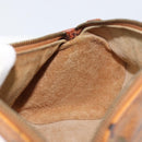 MCM Logogram Vicetos Shoulder Bag PVC Leather Brown Gold Auth gh1398-18