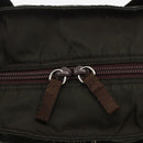 PRADA Tote Bag Nylon Khaki Silver Auth gh1399-18