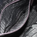 PRADA Tote Bag Nylon Khaki Silver Auth gh1399-23