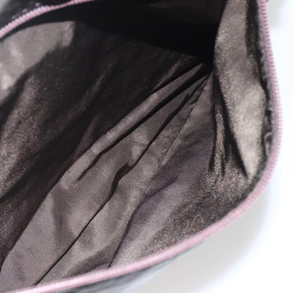 PRADA Tote Bag Nylon Khaki Silver Auth gh1399