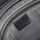 GUCCI GG Canvas Shoulder Bag Black Silver 293572 Auth gh1400-17