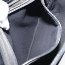 GUCCI GG Canvas Shoulder Bag Black Silver 293572 Auth gh1400-21