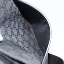 GUCCI GG Canvas Shoulder Bag Black Silver 293572 Auth gh1400-22