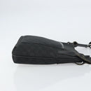 GUCCI GG Canvas Shoulder Bag Black Silver 293572 Auth gh1400-3