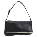 FENDI Shoulder Bag Leather Black Gold Auth gh1401-1