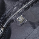 FENDI Shoulder Bag Leather Black Gold Auth gh1401-17