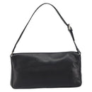 FENDI Shoulder Bag Leather Black Gold Auth gh1401-3
