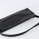 FENDI Shoulder Bag Leather Black Gold Auth gh1401-6