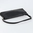 FENDI Shoulder Bag Leather Black Gold Auth gh1401-7