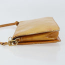 LOUIS VUITTON Monogram Vernis Lexington Pouch Beige M91010 LV Auth gh1402-4