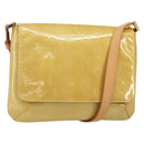 LOUIS VUITTON Monogram Vernis Thompson Street Bag Beige M91301 LV Auth gh1403-1