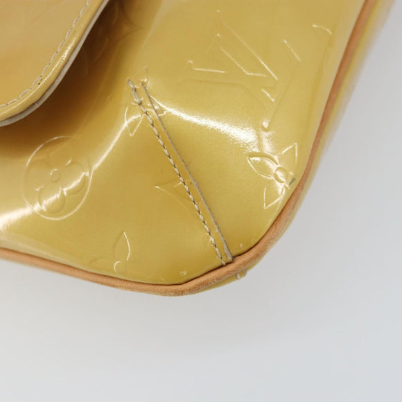 LOUIS VUITTON Monogram Vernis Thompson Street Bag Beige M91301 LV Auth gh1403